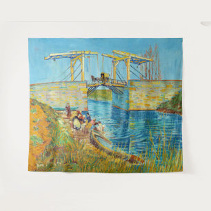 Vincent van Gogh - Langlois-Brücke in Arles #1 Wandteppich