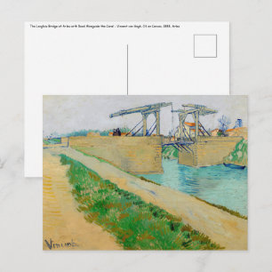 Vincent van Gogh - Langlois-Brücke in Arles #2 Postkarte