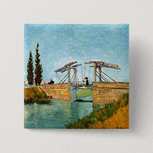 Vincent van Gogh - Langlois-Brücke in Arles #3 Button