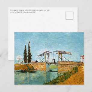 Vincent van Gogh - Langlois-Brücke in Arles #3 Postkarte