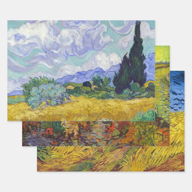Vincent Van Gogh - Lanscapes Selection Geschenkpapier Set (Set)