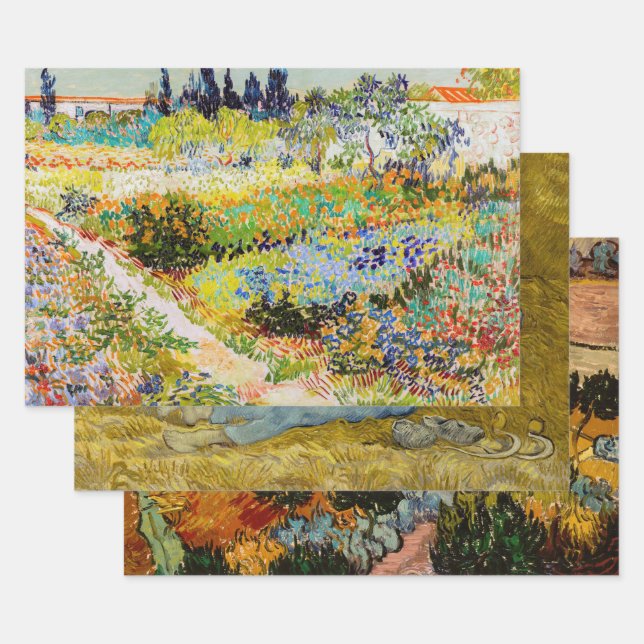 Vincent Van Gogh - Lanscapes Selection Geschenkpapier Set (Set)