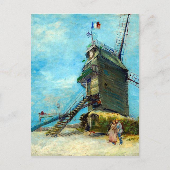 Vincent van Gogh Le Moulin de la Galette Postkarte (Vorderseite)