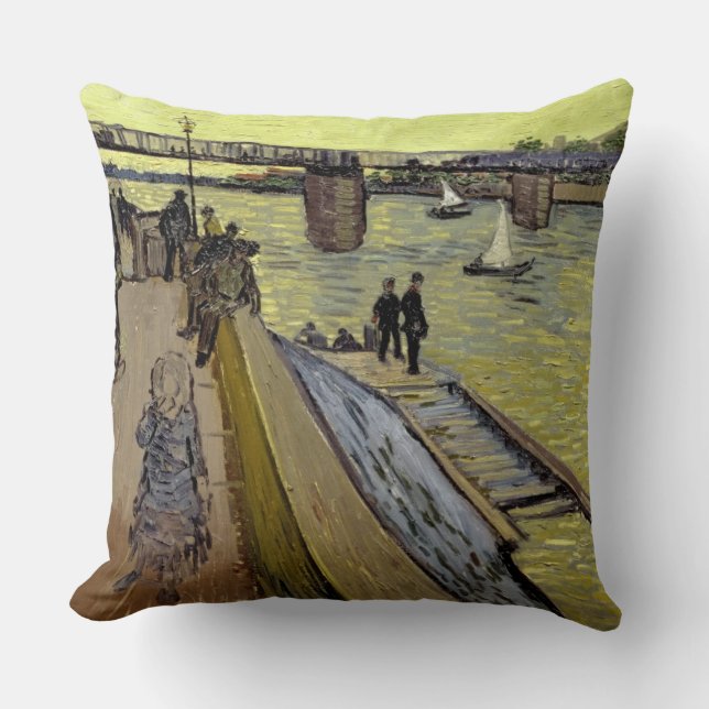 Vincent van Gogh | Le Pont de Trinquetaille Arles Kissen (Vorderseite)