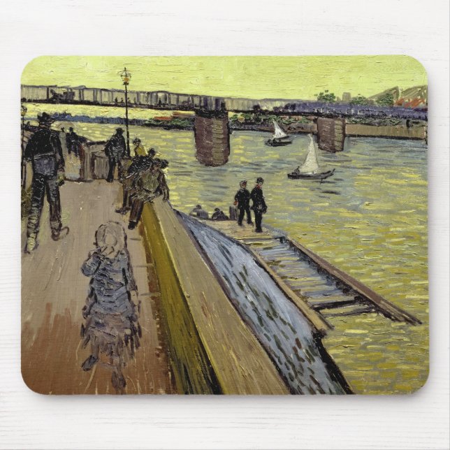 Vincent van Gogh | Le Pont de Trinquetaille Arles Mousepad (Vorne)