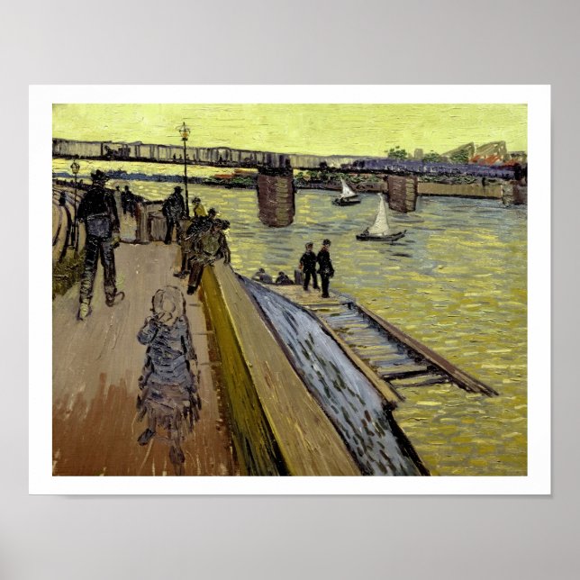 Vincent van Gogh | Le Pont de Trinquetaille Arles Poster (Vorne)
