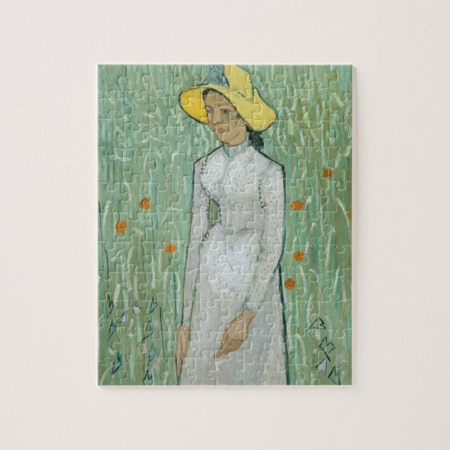 Vincent van Gogh| Mädchen in Weiß, 1890 Puzzle (Vertikal)