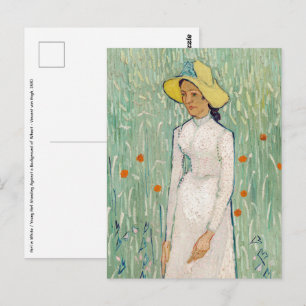 Vincent van Gogh - Mädchen in Weiß Postkarte