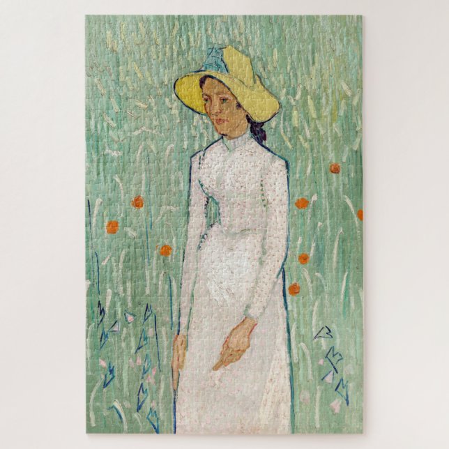 Vincent van Gogh - Mädchen in Weiß Puzzle (Vertikal)
