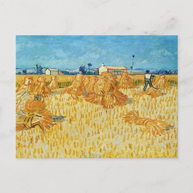 Vincent Van Gogh, Maisernte in der Provence Postkarte (Vorderseite)
