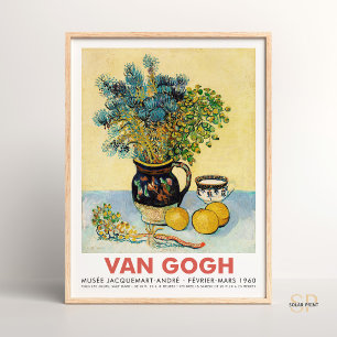 Vincent van Gogh Majolica - Wildblumen Kunst Poster