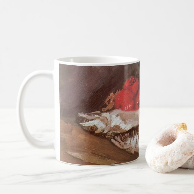 Vincent van Gogh - Makrele, Zitronen und Tomaten Kaffeetasse (Mit Donut)