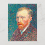 Vincent van Gogh Maler selbst Portrait Vibranit Postkarte<br><div class="desc">Die besten Gemälde der Geschichte, digital restauriert, hell und farbig für heute. Dieses Ölgemälde aus dem Jahr 1887, eines der berühmtesten Selbstporträts von Vincent Van Gogh, wurde an Bord geschaffen, während der Künstler in Frankreich lebte. "Ich ziehe es vor, die Augen von Menschen zu Kathedralen zu malen", schrieb Van Gogh...</div>