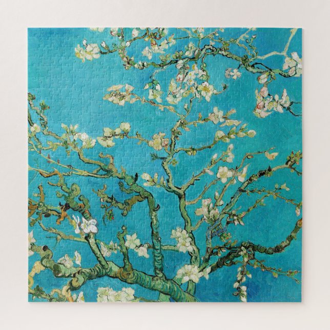 Vincent Van Gogh malt Mandelblüten Puzzle (Vertikal)