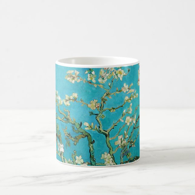 Vincent Van Gogh malte Mandelblüten Kaffeetasse (Mittel)