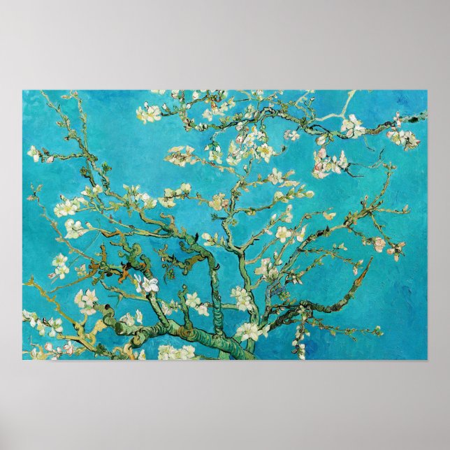 Vincent Van Gogh malte Mandelblüten Poster (Vorne)
