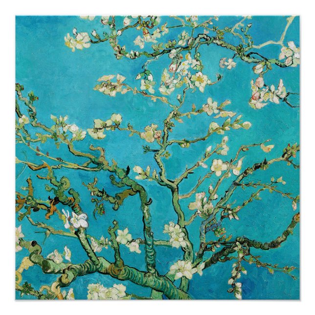 Vincent Van Gogh malte Mandelblüten Poster (Vorderseite)