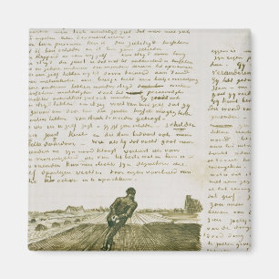 Vincent van Gogh   Mann, der eine Harfe zieht Magnet