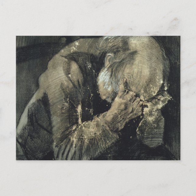 Vincent van Gogh | Mann mit seinem Kopf in den Hän Postkarte (Vorderseite)