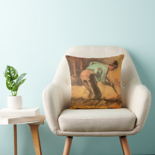 Vincent van Gogh - Mann mit Stock oder Spaten gebe Kissen
