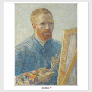 Vincent Van Gogh Master Artisan Self Portrait Aufkleber