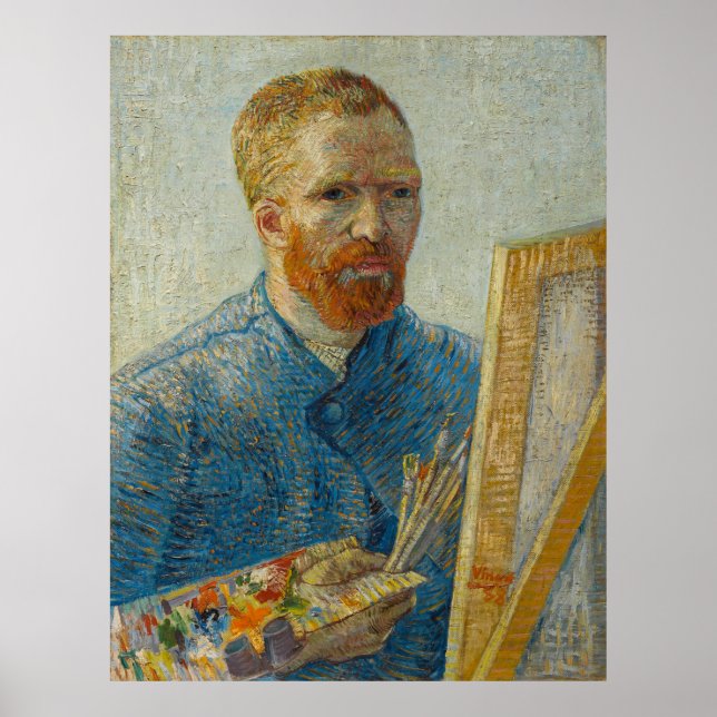 Vincent Van Gogh Master Artisan Self Portrait Poster (Vorne)