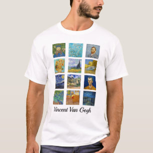Vincent Van Gogh - Masterpiece Grid T-Shirt