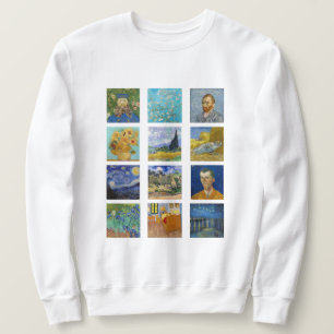 Vincent Van Gogh - Meisterwerke Gitter Sweatshirt