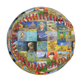 Vincent van Gogh - Meisterwerke Mosaic Patchwork Baseball
