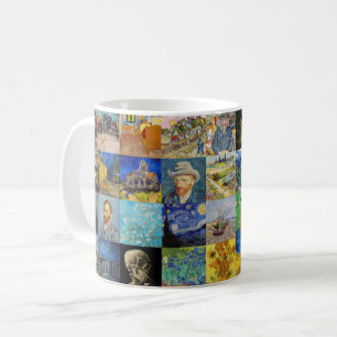 Vincent van Gogh - Meisterwerke Mosaic Patchwork Kaffeetasse