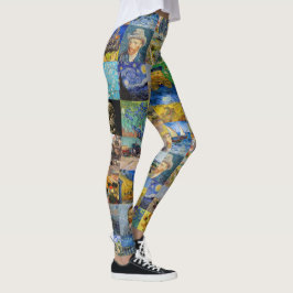 Vincent van Gogh - Meisterwerke Mosaic Patchwork Leggings