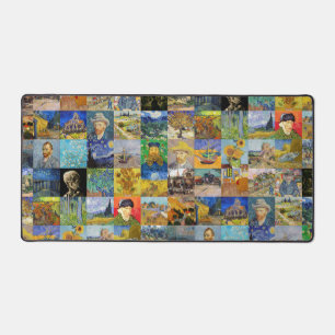 Vincent van Gogh - Meisterwerke Mosaic Patchwork Schreibtischunterlage