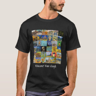 Vincent van Gogh - Meisterwerke Mosaic Patchwork T-Shirt