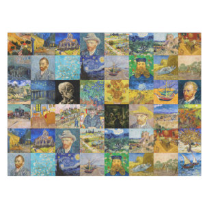 Vincent van Gogh - Meisterwerke Mosaic Patchwork Tischdecke