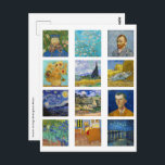 Vincent Van Gogh - Meisterwerke Mosaic Postkarte<br><div class="desc">Vincent Van Gogh - Masterpiece Grid</div>