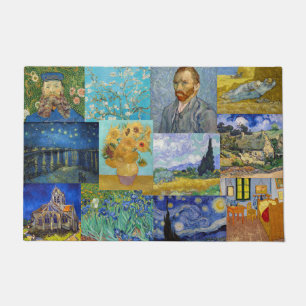 Vincent Van Gogh - Meisterwerke Patchwork Fußmatte