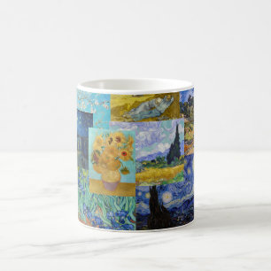 Vincent Van Gogh - Meisterwerke Patchwork Kaffeetasse