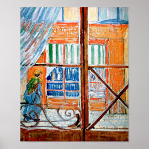 Vincent Van Gogh - Metzgerei aus einem Fenster ges Poster
