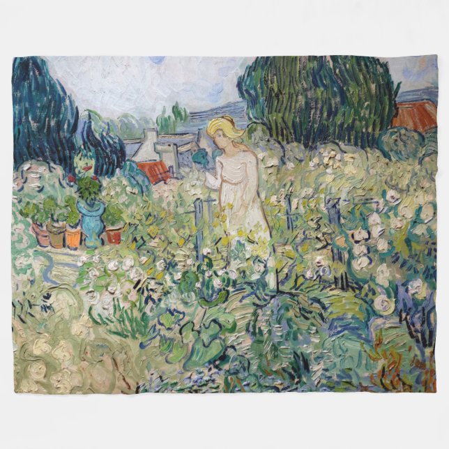 Vincent van Gogh - Miss Gachet in ihrem Garten Fleecedecke (Vorderseite (Horizontal))