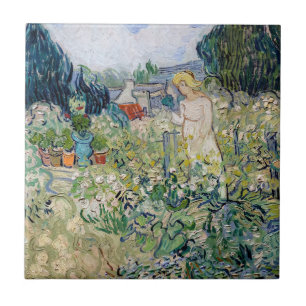 Vincent van Gogh - Miss Gachet in ihrem Garten Fliese