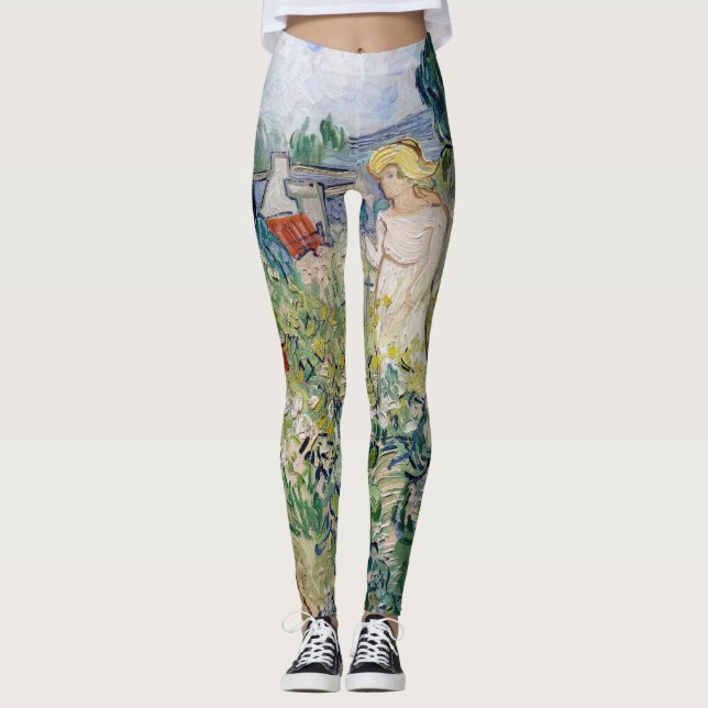 Vincent van Gogh - Miss Gachet in ihrem Garten Leggings (Vorderseite)