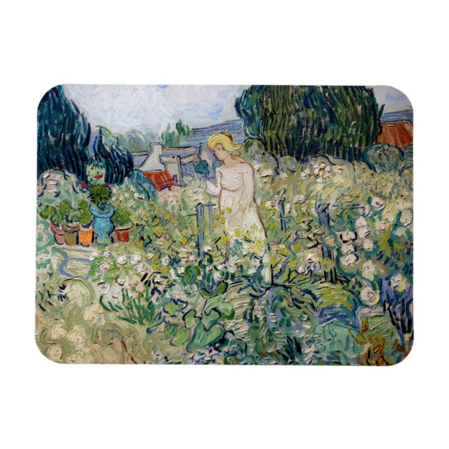 Vincent van Gogh - Miss Gachet in ihrem Garten Magnet (Horizontal)