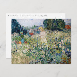 Vincent van Gogh - Miss Gachet in ihrem Garten Postkarte