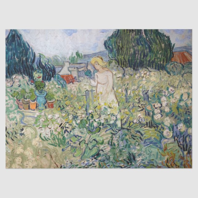 Vincent van Gogh - Miss Gachet in ihrem Garten Seidenpapier (Vorderseite)