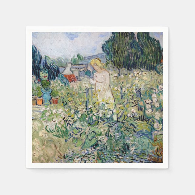 Vincent van Gogh - Miss Gachet in ihrem Garten Serviette (Vorderseite)