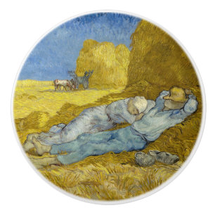 Vincent Van Gogh - Mittag, Pause von der Arbeit / Keramikknauf