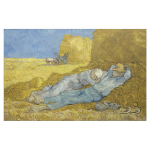 Vincent Van Gogh - Mittag, Pause von der Arbeit / Stoff
