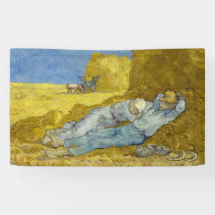 Vincent Van Gogh - Mittag, Ruhe von der Arbeit / S Banner