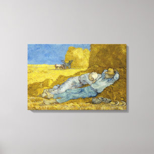 Vincent Van Gogh - Mittag, Ruhe von der Arbeit / S Leinwanddruck