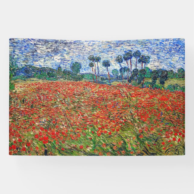 Vincent van Gogh - Mohnfeld Banner (Horizontal)